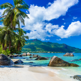 Seychelles beach view